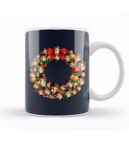 Hans Gruber Die Hard Multiface Christmas Wreath Kupa Bardak Porselen
