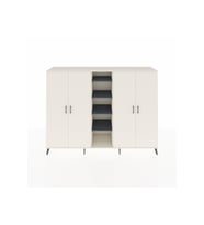 Hyperion Dolap 12 Raflı 4 Kapaklı 220x44x163 Aytaşı-Aytaşı/Antrasit