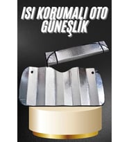 Araba Ön Cam Güneşliği Katlanabilir Oto Güneşlik Tüm Araç Modellerine Uygun