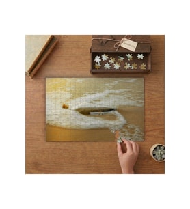 Kuma Batan Şişe- Sahil -Manzara Tasarımı 240 parça Ahşap Puzzle Ahşap Kutuda MP00292