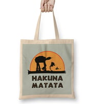 Hakuna Matata 01 Bez Çanta Uzun Saplı