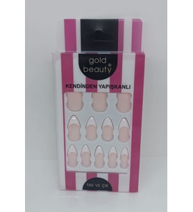 GOLD BEAUTY TAK ÇIK TIRNAK AÇIK PEMBE