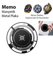 Memo Manyetik Metal Halka - Memo Telefon Soğutucu Uyumlu CX07-CX08 ve Manyetik Tüm - SSSSSS6111-3