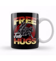 Funny Free Judo Hugs MMA Pun Kupa Bardak Porselen