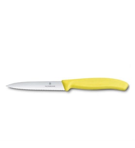 Victorinox SwissClassic 10cm Soyma Bıçağı Sarı 6.7736.L8