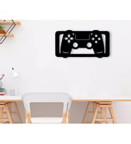 BK Home PS4 Ahşap Duvar Süsü (Siyah)