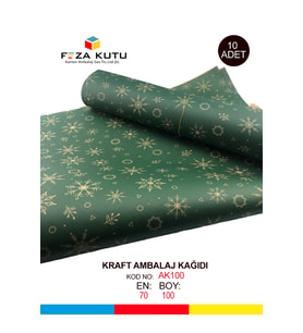 Paket Kağıdı Kraft Kağıt Ambalaj Kağıdı Hediye Kağıdı Yılbaşı Çeyiz Paketleme Kağıt 70x100 (10 ADET)