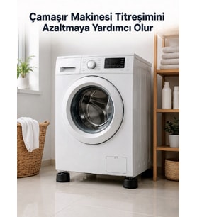 Çamaşır Makinesi İçin 4 Adet Kauçuk Ayak Pedi
