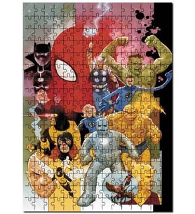 Cakapuzzle Mervel Karekterler Çizim Görsel Puzzle Yapboz MDF (Ahşap) (120 Parça)