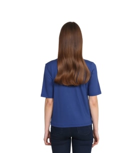Modern Baskılı T-shirt (Mavi)