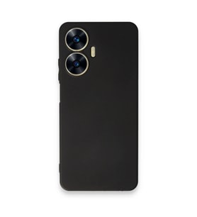 Realme C55 Kılıf First Silikon - Siyah