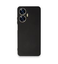 Realme C55 Kılıf First Silikon - Siyah