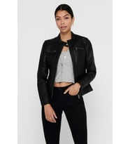 Only Kadın Siyah Deri Ceket Onlbandit Faux Leather Biker 15081400-BLK