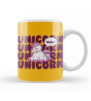 Cute Unicorn Hello Kupa Bardak Porselen