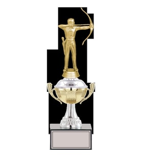 ODAK KUPA - Figürlü Kupalar - Okçu Figürlü Kupalar FG-046 C - 31 cm