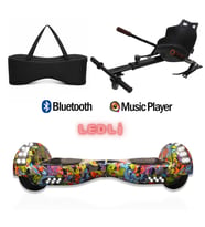 Citymate Elektrikli Kaykay Akıllı Denge Hoverboard + HoverKart + Çanta FULL LEDLİ EXTREM PAKET D22