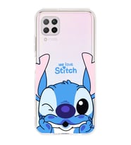 Huawei P40 Lite Uyumlu We Love Stitch Desenli Şeffaf Telefon Kılıfı