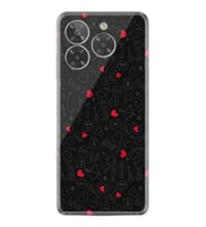 General Mobile Era 50 Kılıf Boutique Baskılı Resimli Siyah Kalp ve Ok Pcode -064