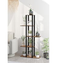 Dekoratif Çiçeklik Raf – 60X25X120 Cm Mdf Gövde, Pvc Kenar, Kolay Kurulum, Demonte Gönderim Mes
