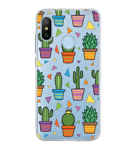 PrintiFy Xiaomi Mi A2 ile Uyumlu 1mm Slim Fit Water Color 4 Baskılı Şeffaf  Kılıf