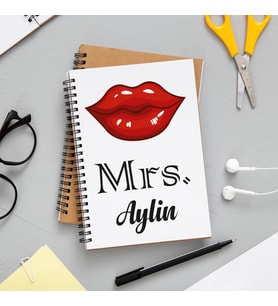 Mrs. Tasarımlı Defter Kişiye Özel