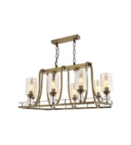 AVONNI AV-1597-8E-YM Eskitme Kaplama Modern Avize E27 Metal Cam 89x50cm