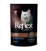 Reflex Plus Biftekli Gravy Soslu Kedi Konservesi 100 Gr