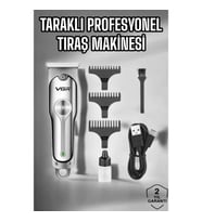 Mey İthalat® Tıraş Makinesi Paslanmaz Çelik Taraklı Güçlü Motor
