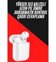 Yeni Nesil Çift Mikrofonlu Dokunmatik Kablosuz Bluetooth Kulaklık