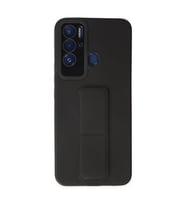 Tecno Pova Neo Kılıf Mega Standlı Silikon - Siyah