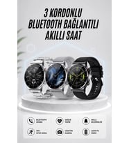 Akıllı Saat Amoled Ekran Bluetooth Bağlantılı Sesli Görüşme Nabız Ölçer