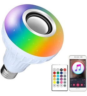 Bluetooth Hoparlör Akıllı Led Ampul Lamba (5680)