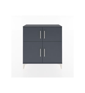 Arges Şifonyer 3 Raflı 4 Kapaklı 88x30x96 Antrasit-Antrasit