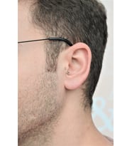 Erkek Çelik Piercing Tragus Helix Kıkırdak 8 mm