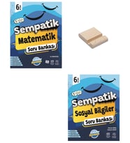 6. Sınıf Sempatik Matematik ve Sosyal Bilgiler Soru Bankası + Telefon Standı