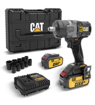 CAT DX7020.1 18Volt 4.0 Ah Çift Akülü Kömürsüz 700/880Nm Profesyonel Şarjlı Somun Sıkma + 10 Adet Lokma Ucu