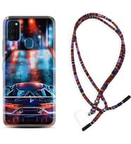 Samsung M21 M22 M23 M30 M31S M32 Kılıf Boyun Asklı Rasta Silikon Neon Cars 1724