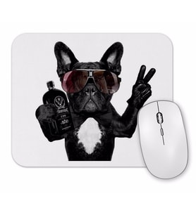 Bulldog Hangover Pug Köpek Mouse Pad
