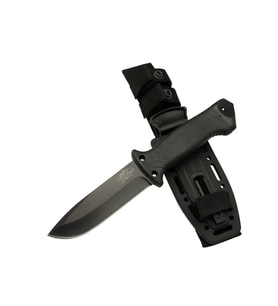 Columbia Tiger Tactical Htm 3321 A Siyah Outdoor / Survival Bıçak 27cm - Kauçuk Sap, Kılıflı, Kutulu