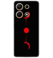 Infınix Note 30 Kılıf Silikon Desen Özel Seri Red Moon 1710