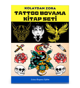 Kolaydan Zora TATTOO Boyama Kitap Seti (3 Kitap)