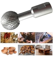 Açılı Öğütücü Küre Top Törpü Ahşap Oyma Aşındırma Sondaj Topu Avuç Taşlama Spiral Ağaç Işleme