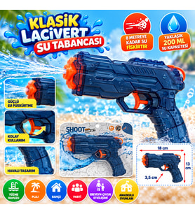 18 cm Klasik Lacivert Su Tabancası