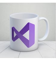 Visual Studio Tasarımlı Kupa Bardak (Çok Renkli)
