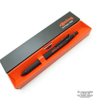 Rotring 600 3in1 Multipen 3 Fonksiyonlu Kalem Mat Siyah  İsme Özel Kalem (Siyah-Gri)