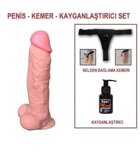 LilituShop 27 cm Belden Bağlamalı Realistik Dildo Penis