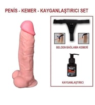 LilituShop 27 cm Belden Bağlamalı Realistik Dildo Penis