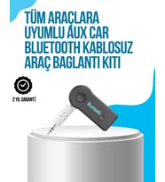 Araç İçi Bluetooth AUX Müzik ve Telefon Görüşmesi Adaptörü
