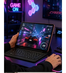 Klavyeli Tablet Bilgisayar Seti Dokunmatik Kalem ve Kılıf Destekli