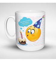 Kişiye Özel Doğum Gününe Özel Emoji Kupa Bardak